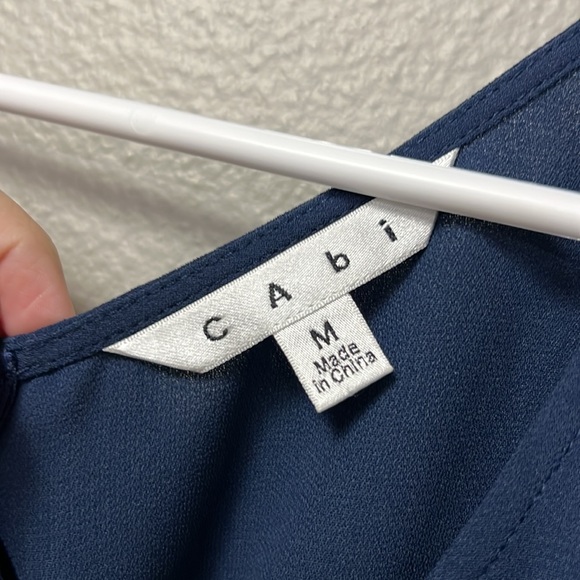 CAbi French Navy Sleeveless Jumpsuit - Picture 5 of 14